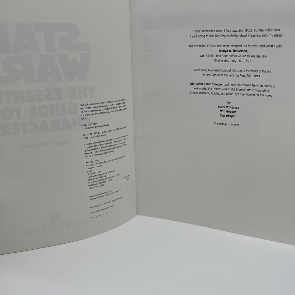 1995 Star Wars Essential Guide to Characters 1st Edition LucasBooks Paperback - Picture 7 of 8